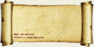 Isidor Debeljak vizit kartica